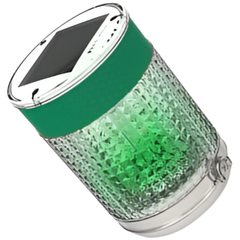 Green Solar Powered Pilot Belt Barrier Light