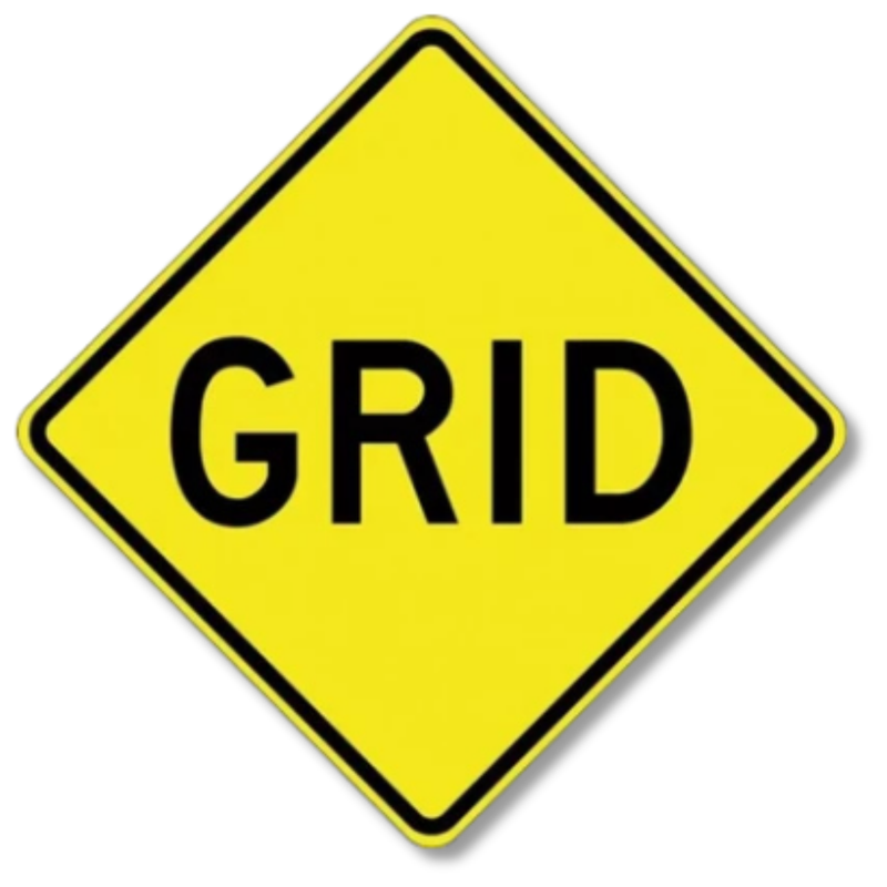 Grid Sign Class 1 Reflective 600 x 600mm