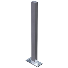 Guardrail Post with Base Plate - SENTRY