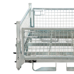Half Height Collapsible & Stackable Stillage Cage-Hammerox Industrial