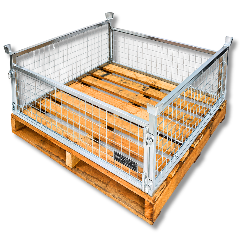 Half Height Hardwood Pallet Cage-Hammerox Industrial