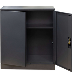 Half Height Stationery Cabinet - Dark Grey-Hammerox Industrial
