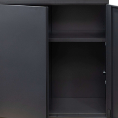 Half Height Stationery Cabinet - Dark Grey-Hammerox Industrial