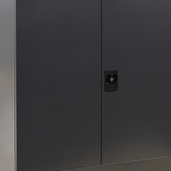 Half Height Stationery Cabinet - Dark Grey-Hammerox Industrial
