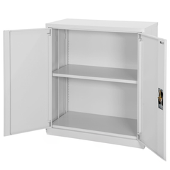Half Height Stationery Cabinet - White-Hammerox Industrial