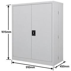 Half Height Stationery Cabinet - White-Hammerox Industrial