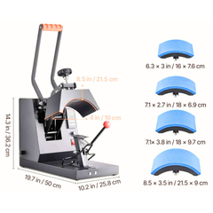 Hat Heat Press Machine 4 Heating Pads-Hammerox Industrial