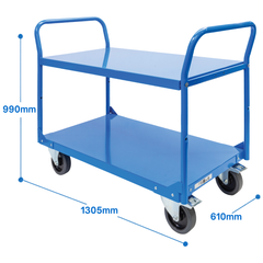 Heavy Duty 2 Tier Platform Trolley-Hammerox Industrial