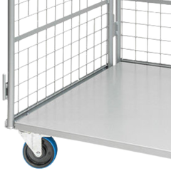 Heavy Duty 3-Sided Mesh Cage Trolley 1100 x 850 x 1700mm-Hammerox Industrial