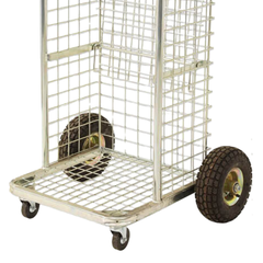 Heavy Duty Court Trolley with Pneumatic Rear Wheels-Hammerox Industrial