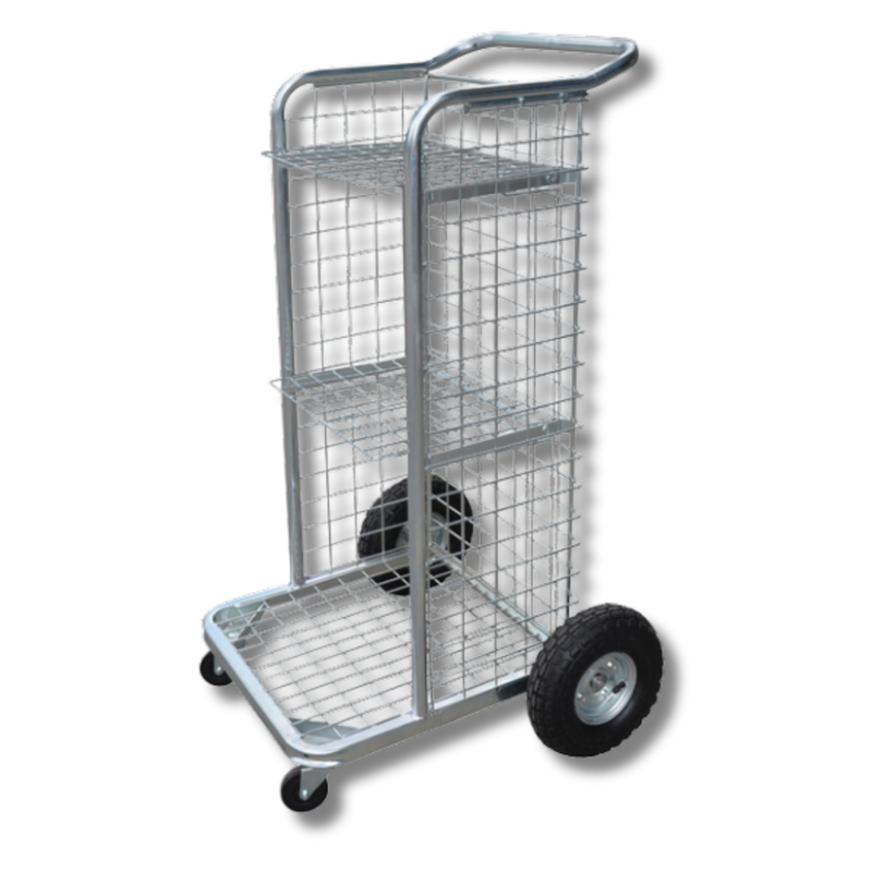 Heavy Duty Court Trolley with Pneumatic Rear Wheels-Hammerox Industrial