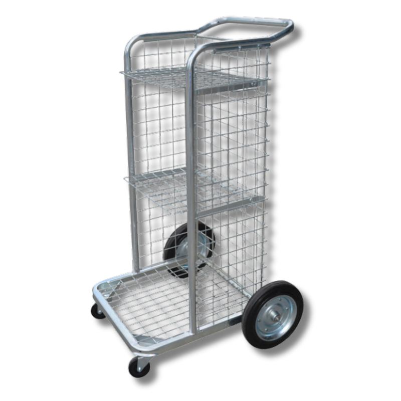 Heavy Duty Court Trolley with Solid Rear Wheels-Hammerox Industrial