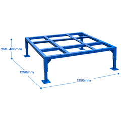 Heavy Duty Pallet Stand with Short Adjustable Legs-Hammerox Industrial