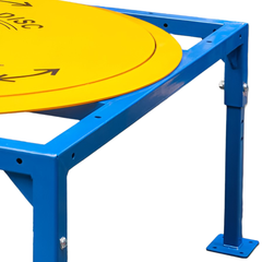 Heavy Duty Pallet Stand with Tall Adjustable Legs & Turntable-Hammerox Industrial