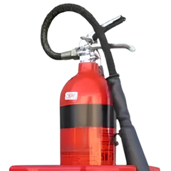 Heavy Duty Poly Portable Fire Extinguisher Stand with Sign - Exoguard