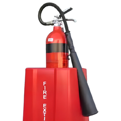 Heavy Duty Poly Portable Fire Extinguisher Stand with Sign - Exoguard
