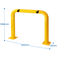 High U Bar Bollard-Hammerox Industrial