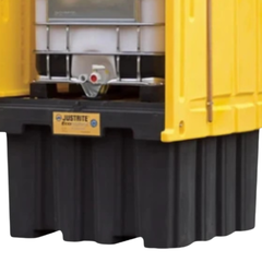 IBC Outdoor Storage Shed Container with Pallet Forklift Pockets & Roll Top Doors