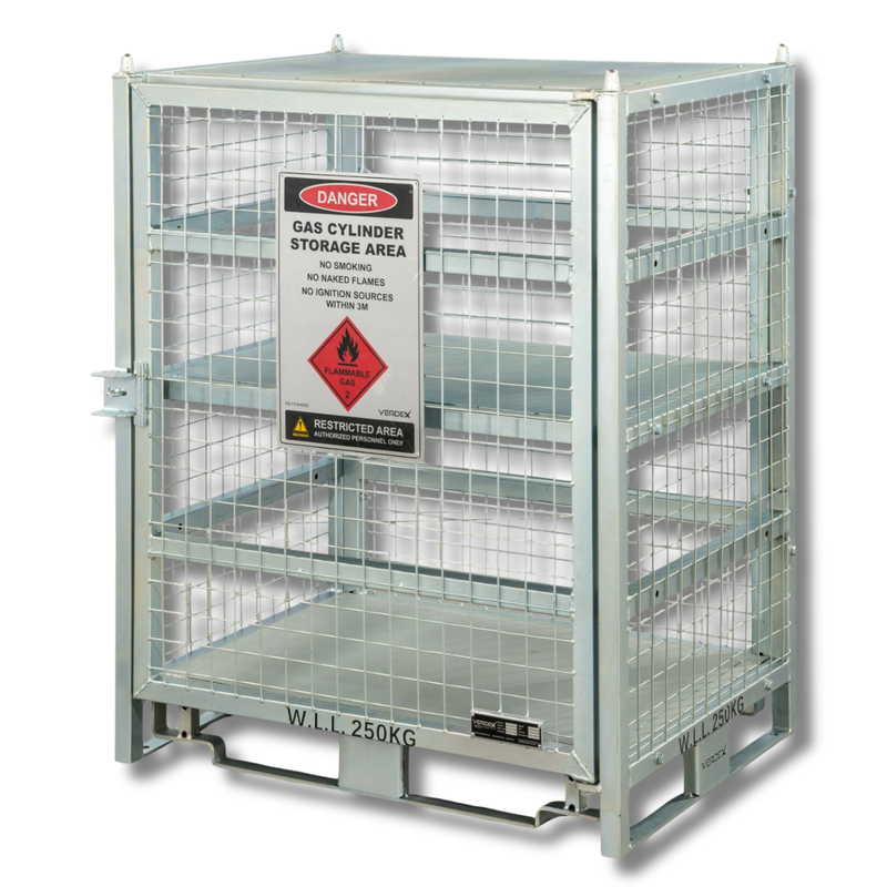 Industrial Cylinder Storage Cage-Hammerox Industrial