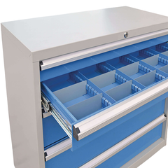 Industrial Tooling Drawer Cabinet - Grey/Blue-Hammerox Industrial