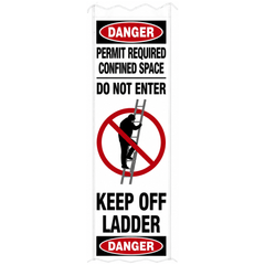 Ladder Safety Lockout Wraparound Banner - Industro