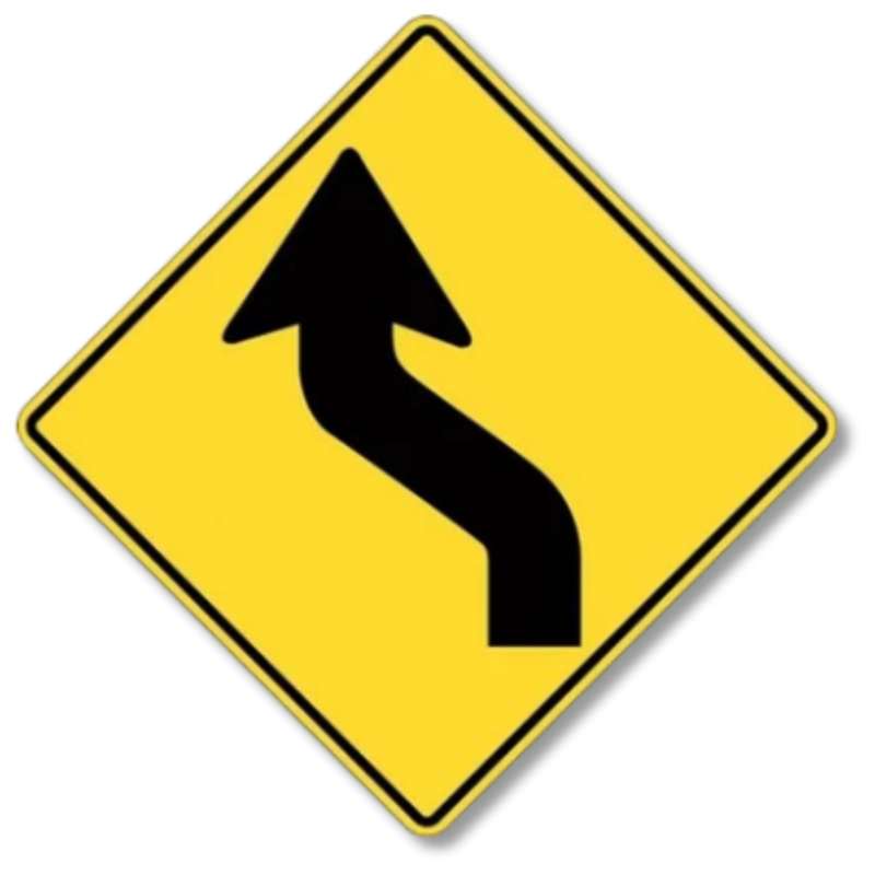 Left Direction Arrow Sign Class 1 Reflective 600 x 600mm