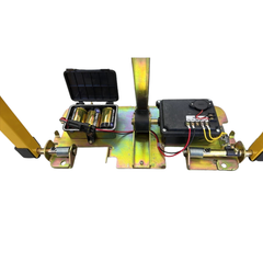 Lockable Fold Down Parking Barrier Bollard with Remote Control-Hammerox Industrial
