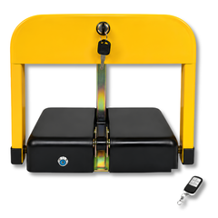 Lockable Fold Down Parking Barrier Bollard with Remote Control-Hammerox Industrial