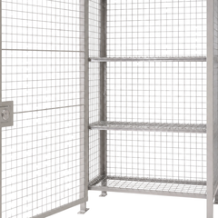 Lockable Mesh Storage Cage-Hammerox Industrial