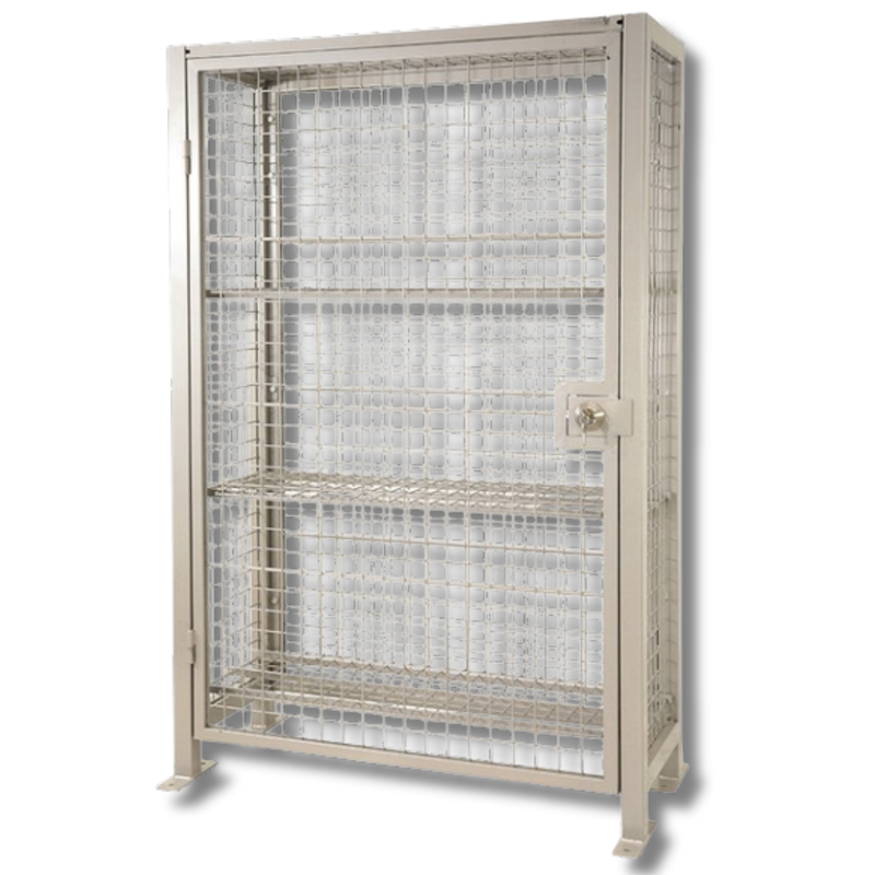 Lockable Mesh Storage Cage-Hammerox Industrial