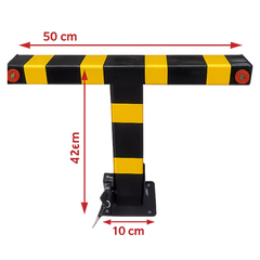 Lockable Fold Down Parking Barrier Bollard Manual
