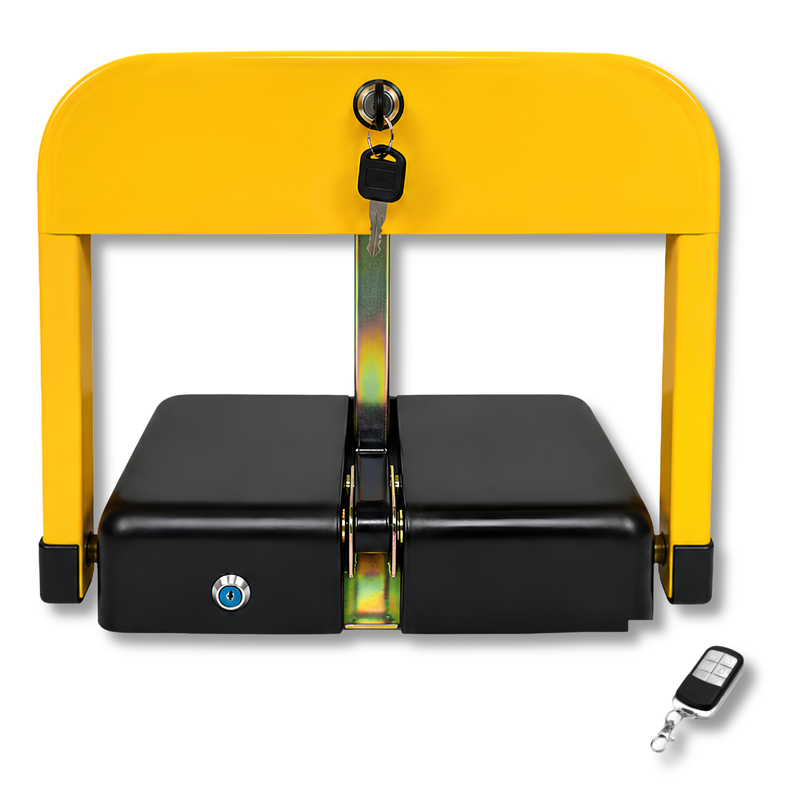 Lockable Fold Down Parking Barrier Bollard with Remote Control