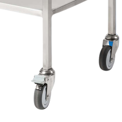 Long Single Stainless Steel Instrument Trolley-Hammerox Industrial