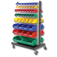 Louvre Panel Trolley Kit with Stor-Pak Bins-Hammerox Industrial