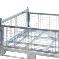 Low Height Mesh Storage Cage-Hammerox Industrial
