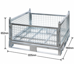 Low Height Mesh Storage Cage-Hammerox Industrial