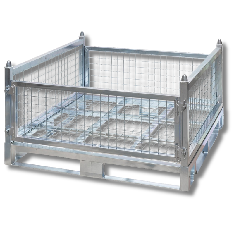 Low Height Mesh Storage Cage-Hammerox Industrial