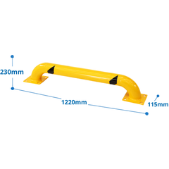 Low U Bar Bollard-Hammerox Industrial