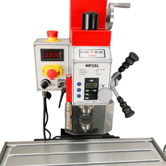MP25L-MT3 1.1kW Milling Machine with Tapping Pedal - Metex Pro-Hammerox Industrial