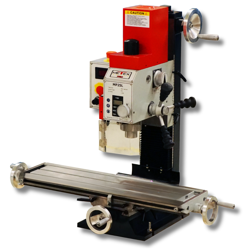 MP25L-MT3 1.1kW Milling Machine with Tapping Pedal - Metex Pro-Hammerox Industrial