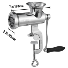 Manual Meat Grinder Stainless Steel Table Clamp-Hammerox Industrial