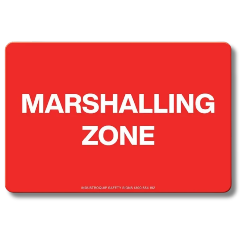 Marshalling Zone Swing Stand Sign