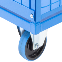 Mesh Cage Trolley with Lockable Double Swing Doors-Hammerox Industrial