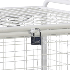 Mesh Trolley with Folding Lid-Hammerox Industrial