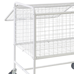 Mesh Trolley with Folding Lid-Hammerox Industrial