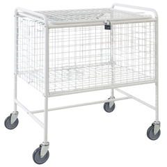 Mesh Trolley with Folding Lid-Hammerox Industrial