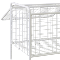 Mesh Trolley with Folding Lid-Hammerox Industrial