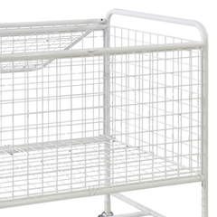 Mesh Trolley with Folding Lid-Hammerox Industrial