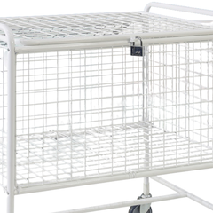 Mesh Trolley with Folding Lid-Hammerox Industrial