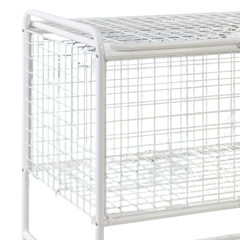 Mesh Trolley with Folding Lid-Hammerox Industrial
